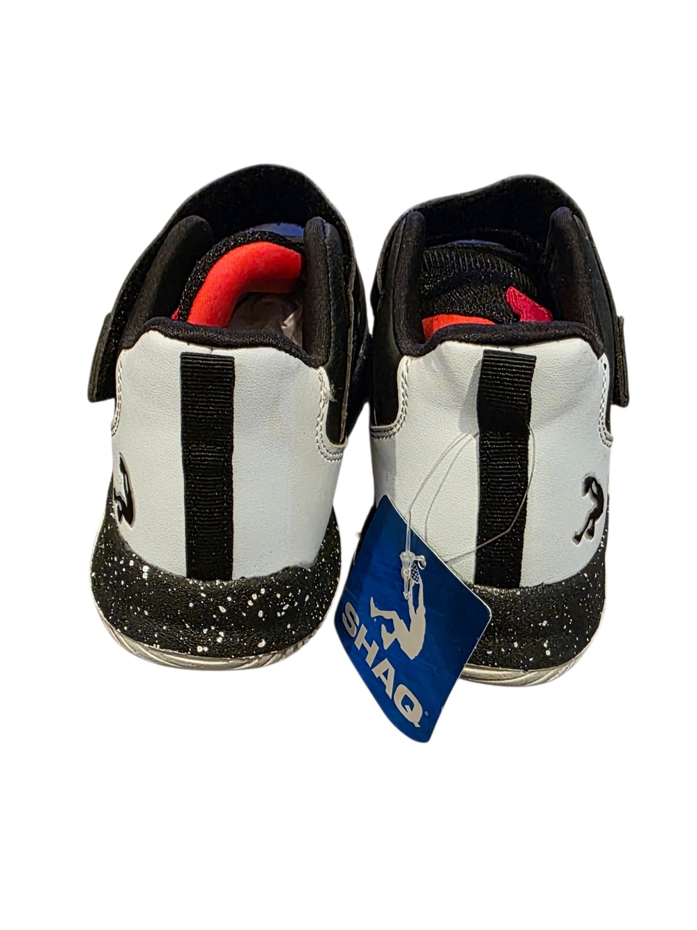 Kids' Black and Red Velcro Athletic Sneakers - Picture 9 of 10